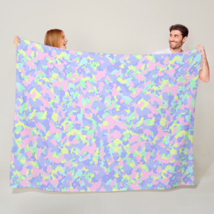 Couverture Polaire Pastel Lime Fleece Sherpa Blanket