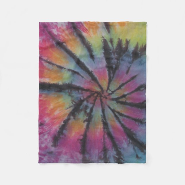 Couverture Polaire Pastel Tie Dye Swirl (Devant)