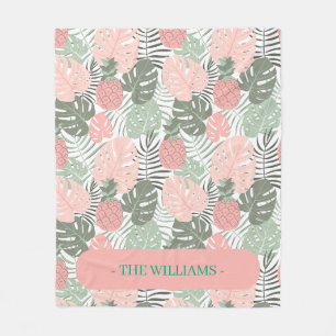 Couverture Polaire Pastel Tropical