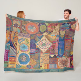 Couverture Polaire Patchwokr Mandala Fleece Blanket