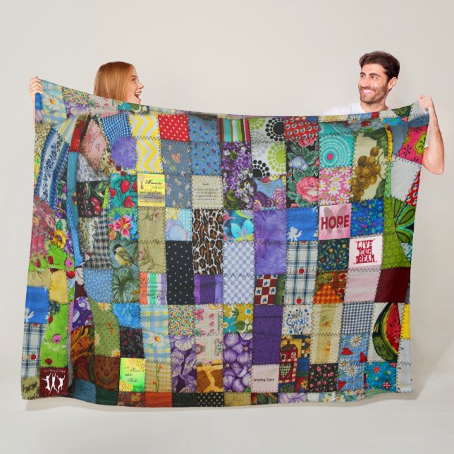 COUVERTURE POLAIRE PATCHWORK (En situation)