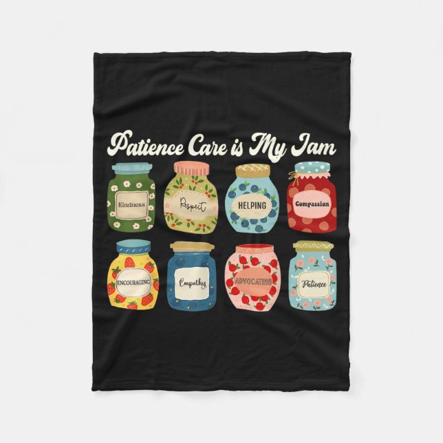 Couverture Polaire Patient Care Is My Jam Nurse Doctor Medical Team  (Devant)