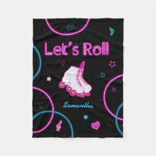 Couverture Polaire Patinage à rouleaux Neon Llow Roll Girl
