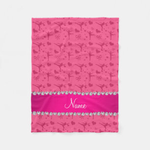 Couverture Polaire Patinage artistique rose nommé personnalisé