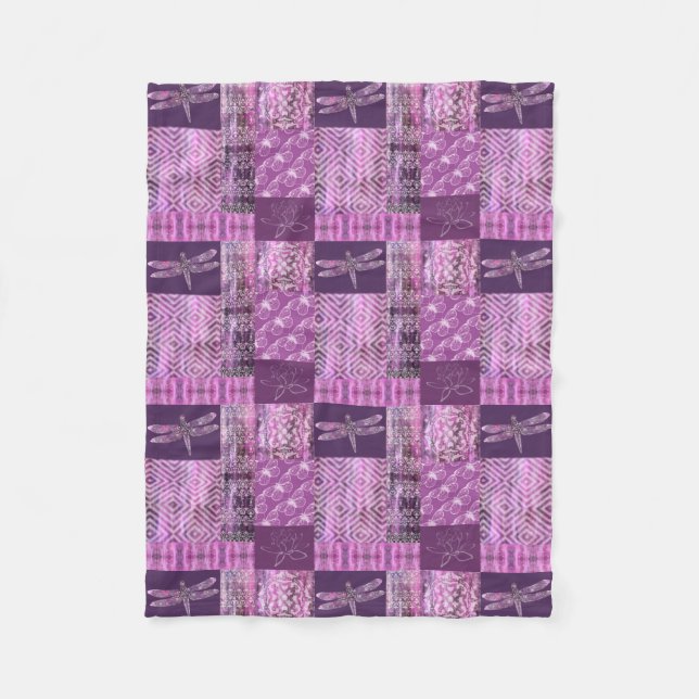 Couverture Polaire Patine pourpre : Mosaïque (Devant)