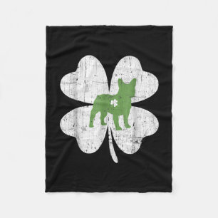 Couverture Polaire Patricks Day Boston Terrier Dog Lover Shamrock