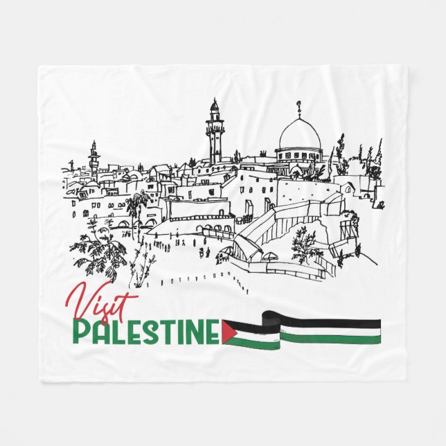 Couverture Polaire Patrimoine palestinien et espoir (Devant (Horizontal))