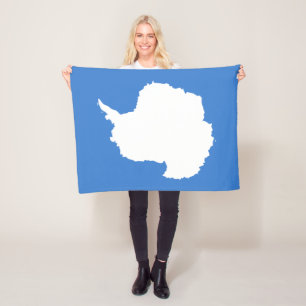 Couverture Polaire Patriotic Antarctica Flag