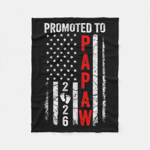 Couverture Polaire Patriotique Promu Papa 2026 Première Fois Nouveau