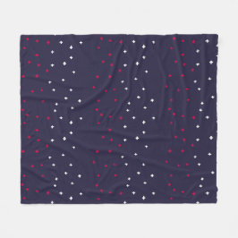 Couverture Polaire Patriotique rouge blanc & bleu croix suisse plus s
