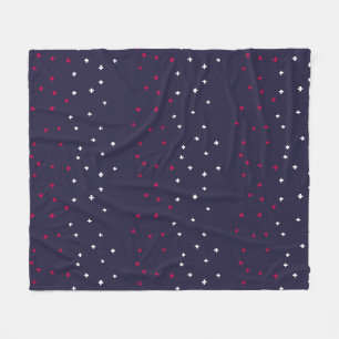 Couverture Polaire Patriotique rouge blanc & bleu croix suisse plus s