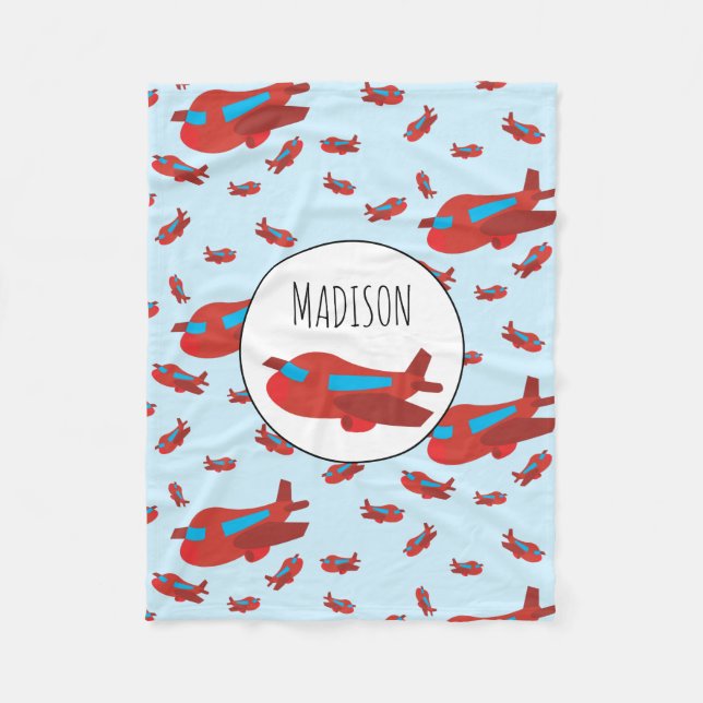 Couverture Polaire Pattern custom Nom (Devant)