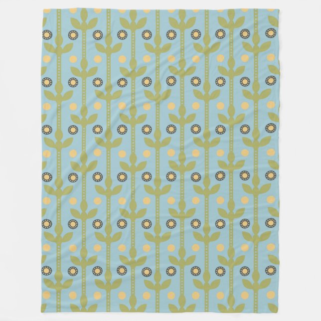 Couverture Polaire Patters de Floral (Devant)