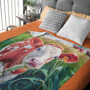 Couverture Polaire Pâturage des vaches de veau