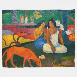 Couverture Polaire Paul Gauguin - Arearea / Le Chien Rouge