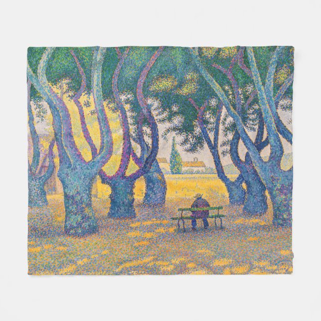 Couverture Polaire Paul Signac - Place des Lices, Saint-Tropez (Devant (Horizontal))