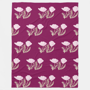 Couverture Polaire Pavot de Californie