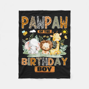 Couverture Polaire Pawpaw de la safari jungle sauvage garçon d'annive