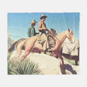 Couverture Polaire "Pays de la vache" par Maynard Dixon
