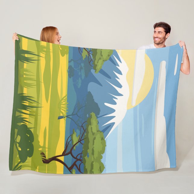 Couverture Polaire Paysage africain Savannah Nature sauvage (En situation)