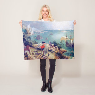 Couverture Polaire Paysage avec la chute d'Icarus, Pieter Bruegel