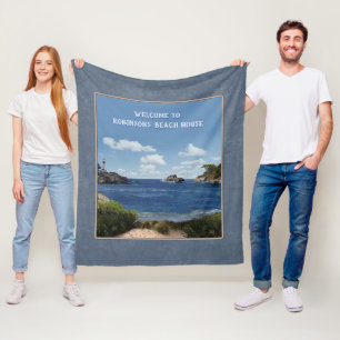 Couverture Polaire Paysage marin (personnalisable)