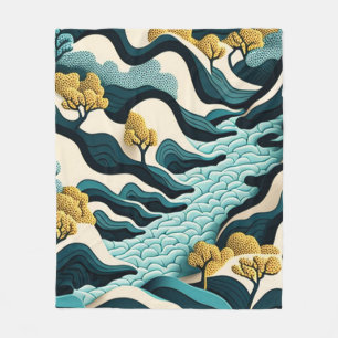 Couverture Polaire Paysage Moderne