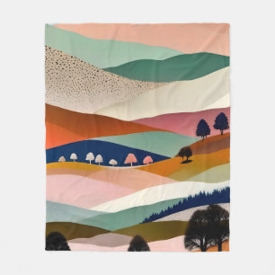 Couverture Polaire Paysage texturé