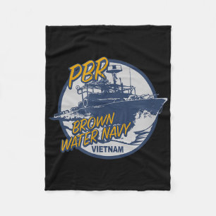 Couverture Polaire Pbr Patrol Bateau Rivière Brown Eau Vietnam Vétéri