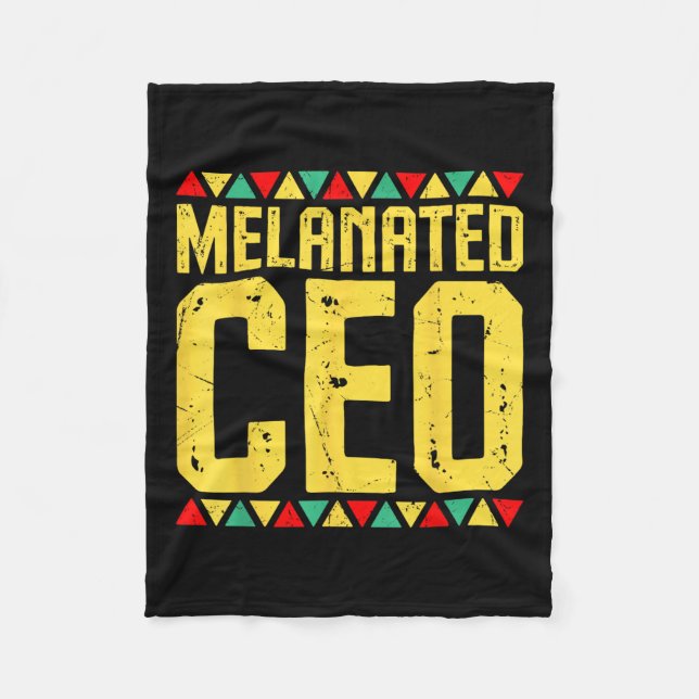 Couverture Polaire PDG Entrepreneur Melané Africain Histoire Noire M (Devant)