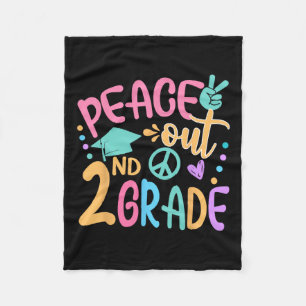 Couverture Polaire Peace Out 2e année Bye Bye School Bonjour été