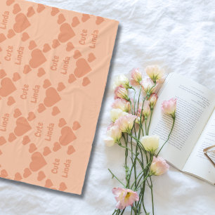 Couverture Polaire Peach Bilingue Fuzz Cute Linda Espagnol