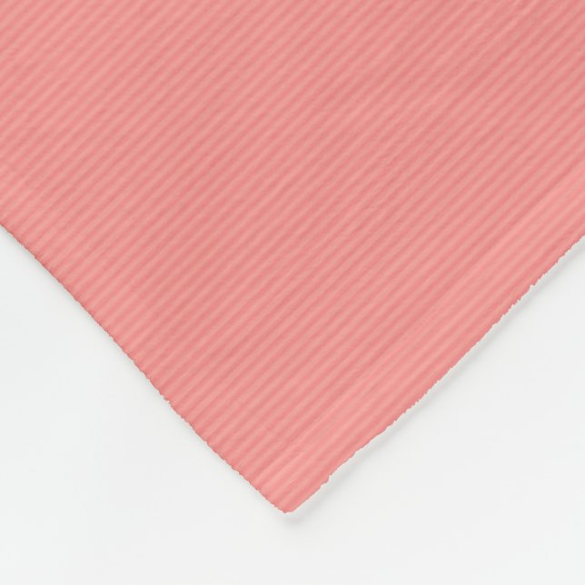 Couverture Polaire Peach Color Stripes Moderne Élégant Modèle Petit (Coin)