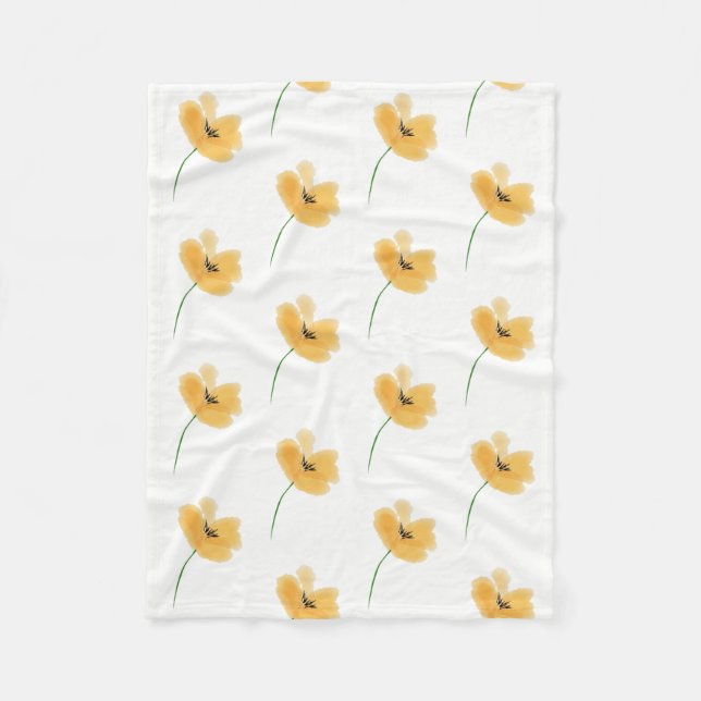 Couverture Polaire Peach Petal Blanche (Devant)