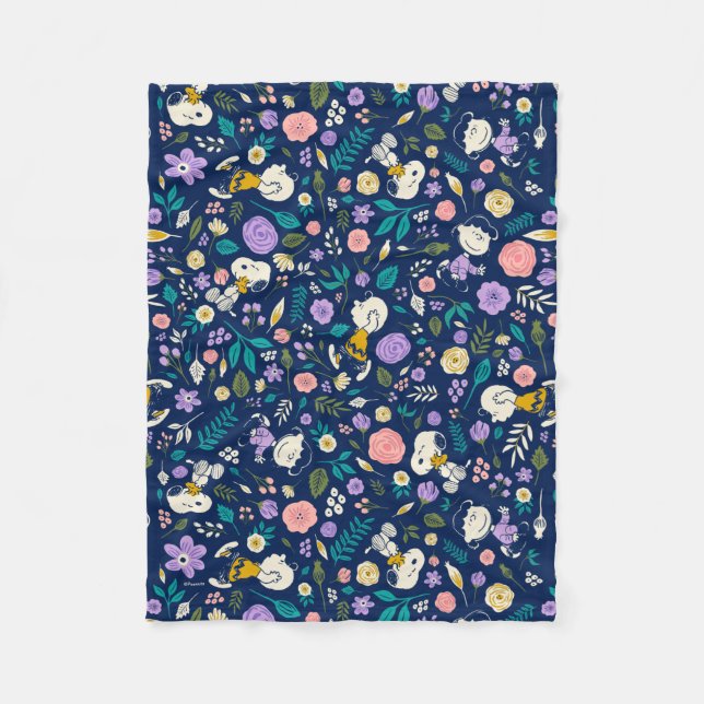 Couverture Polaire Peanuts In Bloom Pattern (Devant)