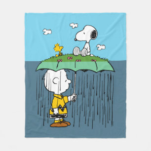 Couverture Polaire Peanuts Jour Ensoleillé Jour Pluvieux Moitié & M