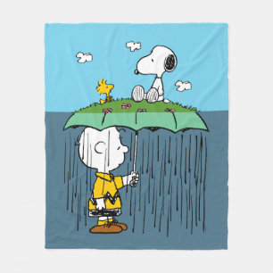 Couverture Polaire Peanuts Jour Ensoleillé Jour Pluvieux Moitié & M