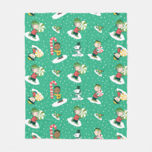Couverture Polaire Peanuts Peppermint Dreams Snowflake Motif