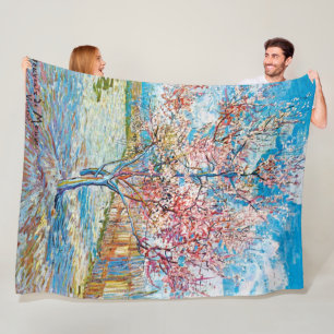 Couverture Polaire Pêche à fleurs, Van Gogh