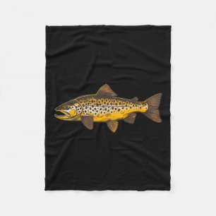 Couverture Polaire Pêche À La Truite Brown Pêche À L'Extérieur Et Nat