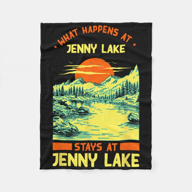 Couverture Polaire Pêche Bateau Camping Lac Vacation Jenny Lake (Devant)