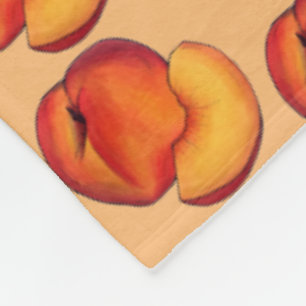 Couverture Polaire Pêche D'Été Juicy Ripe Pêche Fruit De Pierre