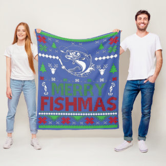 Couverture Polaire pêche hideux de noël