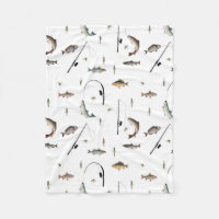 Pêche Motif à thème de poisson de bâton et de bobi