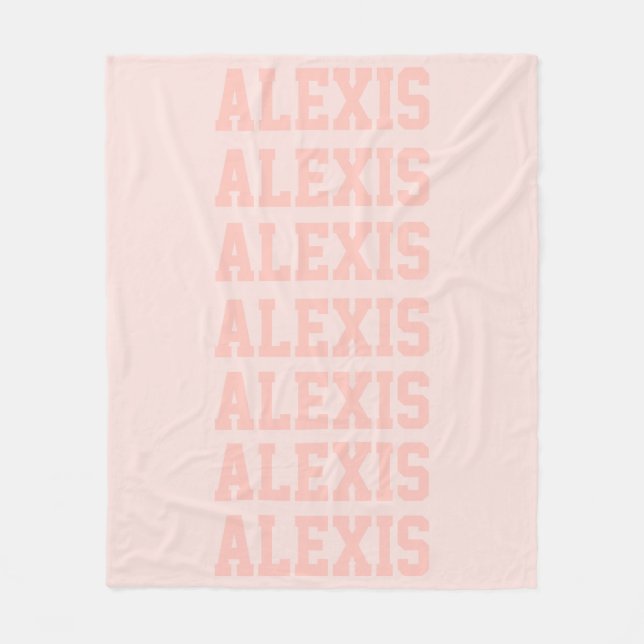 Couverture Polaire Pêche préppante (Devant)