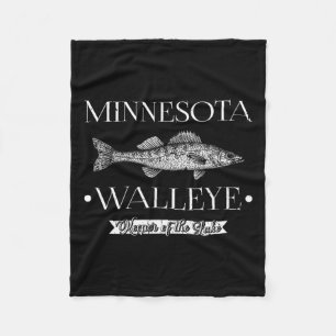 Couverture Polaire Pêcheur pêcheur pêcheur du Minnesota Walleye Midwe