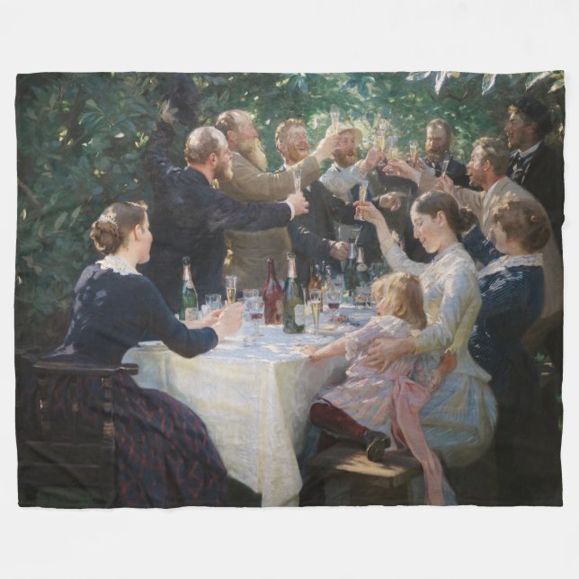 Couverture Polaire Peder Severin Kroyer - Hip, Hip, Hurrah ! (Devant (Horizontal))