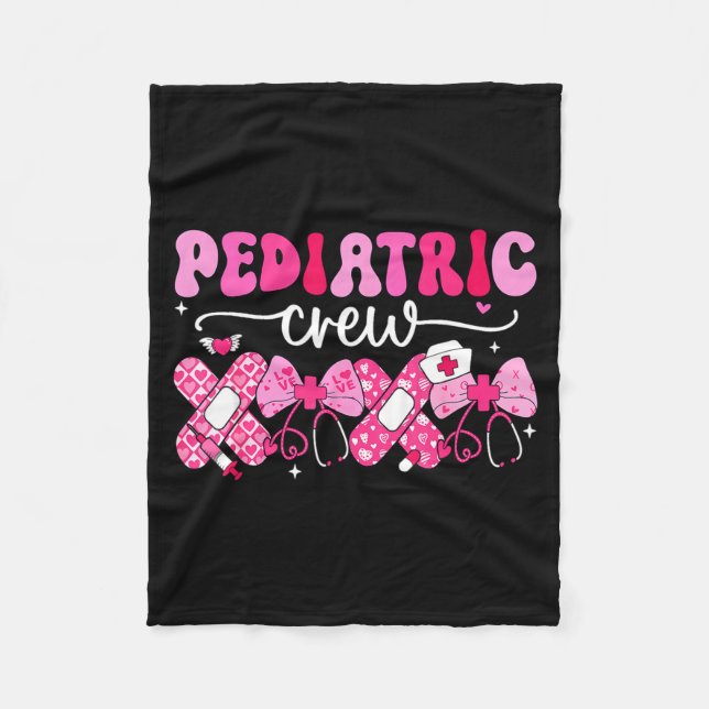 Couverture Polaire Pediatric Valentines Nurse Crew Peds Nurse Valenti (Devant)