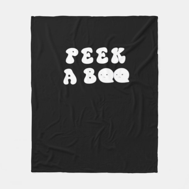 Couverture Polaire Peekaboo Slogan Éffrayant (Devant)