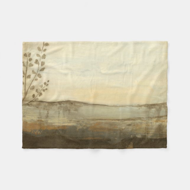 Couverture Polaire Peinture à l'huile de paysage moderne Sunset (Devant (Horizontal))
